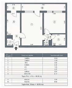 Apartament 2 camere Central