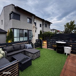 Casa tip duplex, mobilata complet, teren 300 mp, Bucium