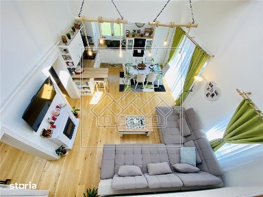 Penthouse mobilat si utilat modern cu terasa de 40 mp