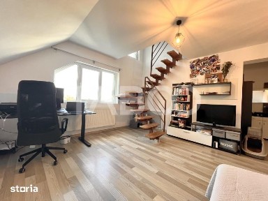 Apartament cu 3 camere la mansarda pe 2 nivele in Manastur cu lift