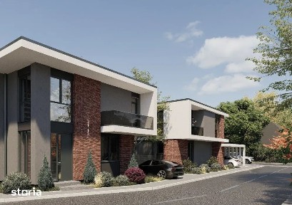 Complex case moderne, standard nZEB, panouri fotovoltaice | Floresti