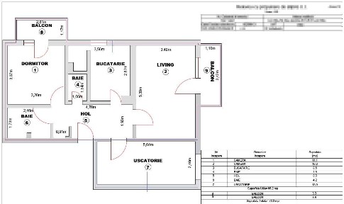 Apartament 3 camere, 2 bai, 2 balcoane, Turnisor, Sibiu