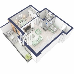Apartament 2 camere | Balcon 10.7 mp | Etaj 3 | Turnisor
