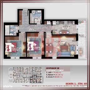 Apartament 3 camere compact Titan Pallady Metrou Nicolae Teclu