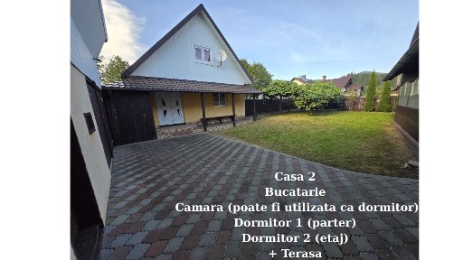 2 Case de vanzare, teren 1.000 mp