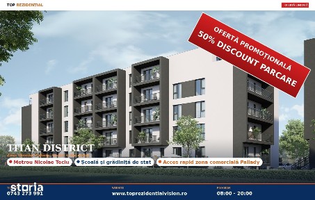 2 CAM / DISCOUNT 50% LA LOCUL DE PARCARE