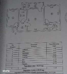 Etaj 1, Apartament 3 camere confort 2 Sporit, zona Viziru 1