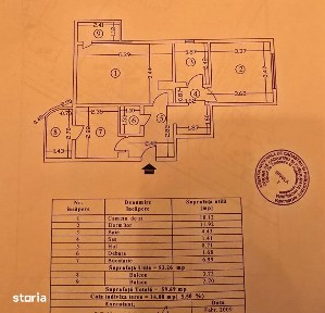 Comision Zero - 2 camere Calarasi 4, parter. Sup. totala 59.69 mp