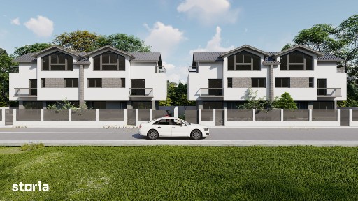 Casă la alb. 4 camere P+1+M 125 mp - Berceni central
