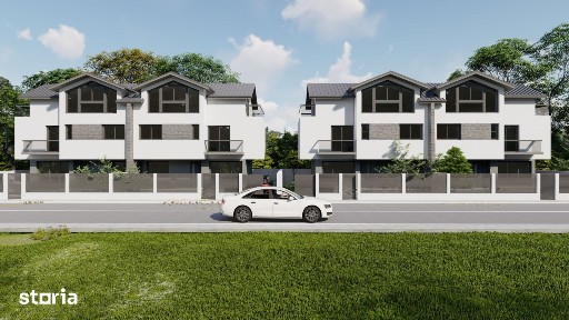 Casă la alb. 4 camere P+1+M 125 mp - Berceni central