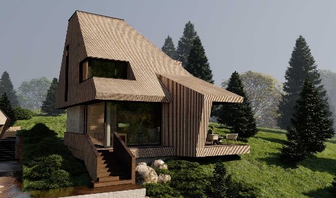 Proiect exclusiv! Teren intravilan premium 1.000mp Călățele Pădure cu autorizație construire 2 case de vacanță