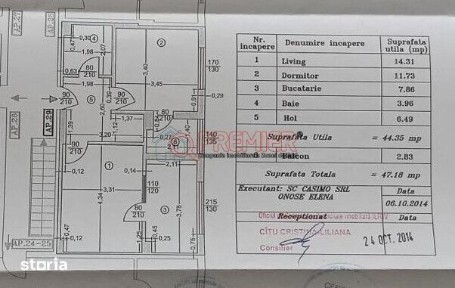 Apartament 2 camere decomandat | 47 mp | Mobilat si utilat | Parcare