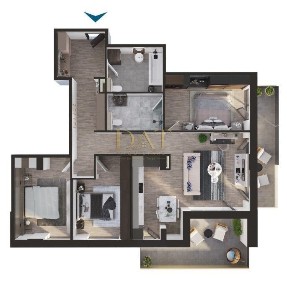 Apartament 4 camere| 2 terase | 99mp | bloc premium | Marasti