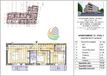 Apartament 3 camere Bloc Boutique!