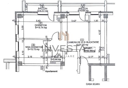 Apartament 3 camere semifinisat, Bloc nou, zona Iulius Mall!