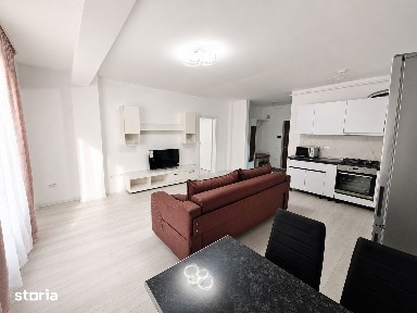 Apartament 2camere, mobilat,parcare, terasa 31mp, Sub Cetate, Floresti