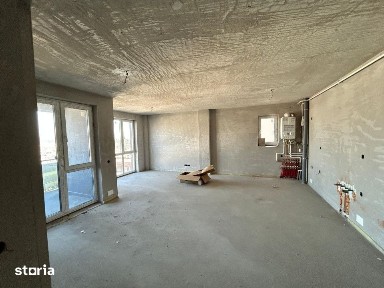 Apartament de 3 camere semifinisat, CF, 88,45 mp util, terasa 80 mp, z