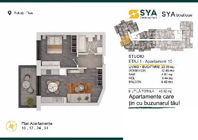 AP.2CAM. LIVING OPEN-SPACE / BLOC BOUTIQUE P+4.