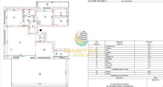 Apartament 3 camere cu Terasa 87 mp Poze Reale