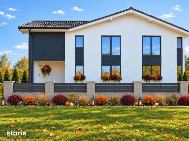 Casă tip duplex, 157 mp, cu gard, la drum asfaltat, Sântana de Mureș