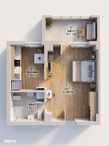 2 CAMERE, 40 MP UTILI | TINERETULUI 85 - MILITARI RESIDENCE