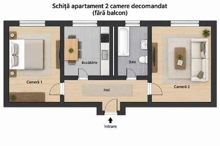 Apartament 2 camere Gheorgheni