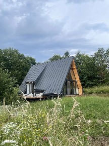 Vand afacere la cheie,cabana A frame la marginea padurii
