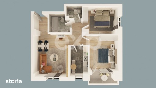 Apartament 3 camere in Mioveni | Bloc Nou 2026 | intabulat si finaliza