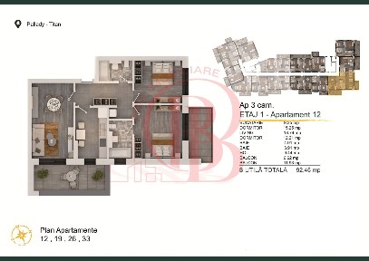 Apartament 3 camere Titan-Pallady cu Loc de Parcare Gratuit