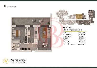 Apartament 2 camere Titan-Pallady cu Loc de Parcare Gratuit