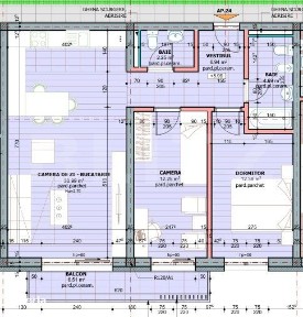 Apartament 3 camere, 69.50 mp, zona Tudor