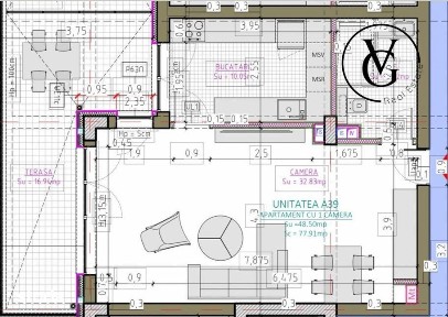 Studio spatios | Complex rezidential | Blue Bike EDEN
