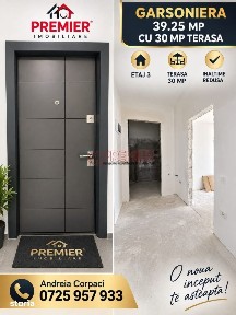 GARSONIERA CU TERASA URIASA DE 30 MP - 72.800 EURO TVA INCLUS!