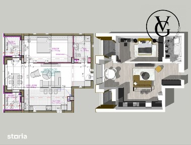 Apartament cu 2 camere | Complex rezidential | Blue Bike EDEN