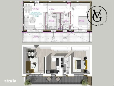 Apartament 2 camere | Spatios | Complex rezidential | Blue Bike Eden