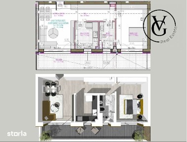 Apartament 2 camere | Spatios | Complex rezidential | Blue Bike Eden