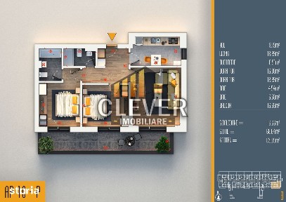 Apartament 3 camere decomandat | Balcon 15 mp - Pallady