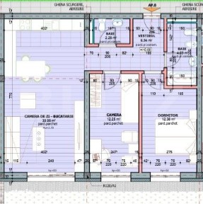 Apartament 3 camere, 69.50 mp, zona Tudor