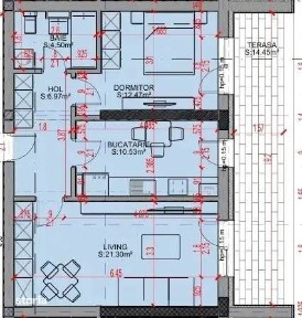 Apartament 2 camere cu terasă Zona Titan Theodor Pallady Sector 3