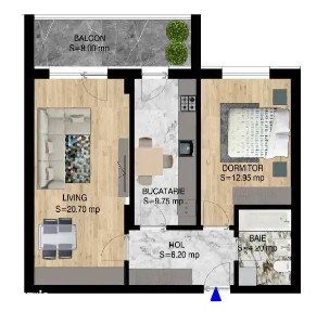 2 Camere Finalizat Direct Dezvoltator | Scoala Victor Brauner