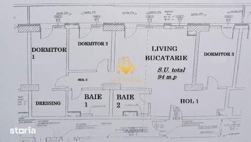 4 camere Centru,Mihai Viteazu |94 mp et 18 parcare si TVA inclus |