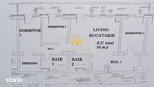 4 camere Centru,Mihai Viteazu |94 mp et 18 parcare si TVA inclus |