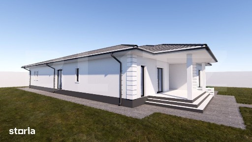 Casa in constructie 300 mp, teren 5000 mp, zona Ursati