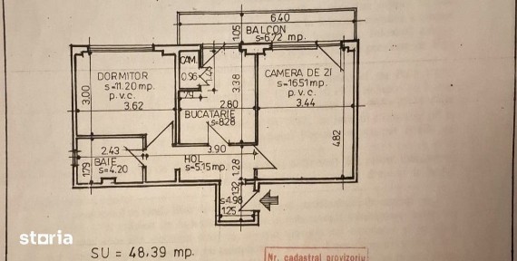 Apartament 2 camere decomandat, Plantelor etaj 2.