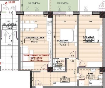 PF Vand Apartament 3 Cam Dec - Parter. Roua 5 - Bloc Nou. Investitie