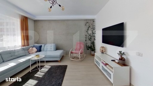 Apartament 2 camere, 55 mp, parcare si incalzire in pardoseala - San