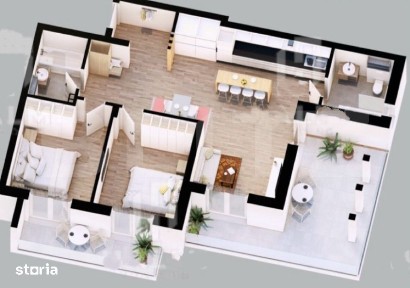 Apartament cu 3 camere, 67 mp, zona Careiului