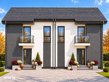 Casă duplex, 80 mp, teren 250 mp, prima parte din Livezeni