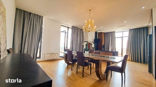 Penthouse Lux 4 camere de inchiriat Baneasa | Lift privat | Terasa 360
