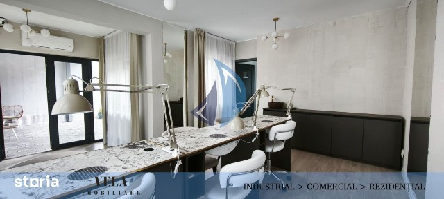 Casa LUX pt. salon infrumusetare, 142 mp utili + terasa, parcare